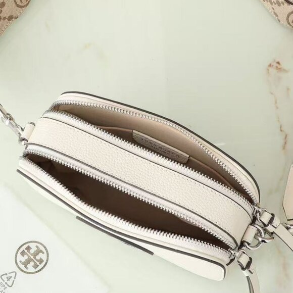 Tory Burch Cream Crossbody with Logo Strap - Picture 7 of 8